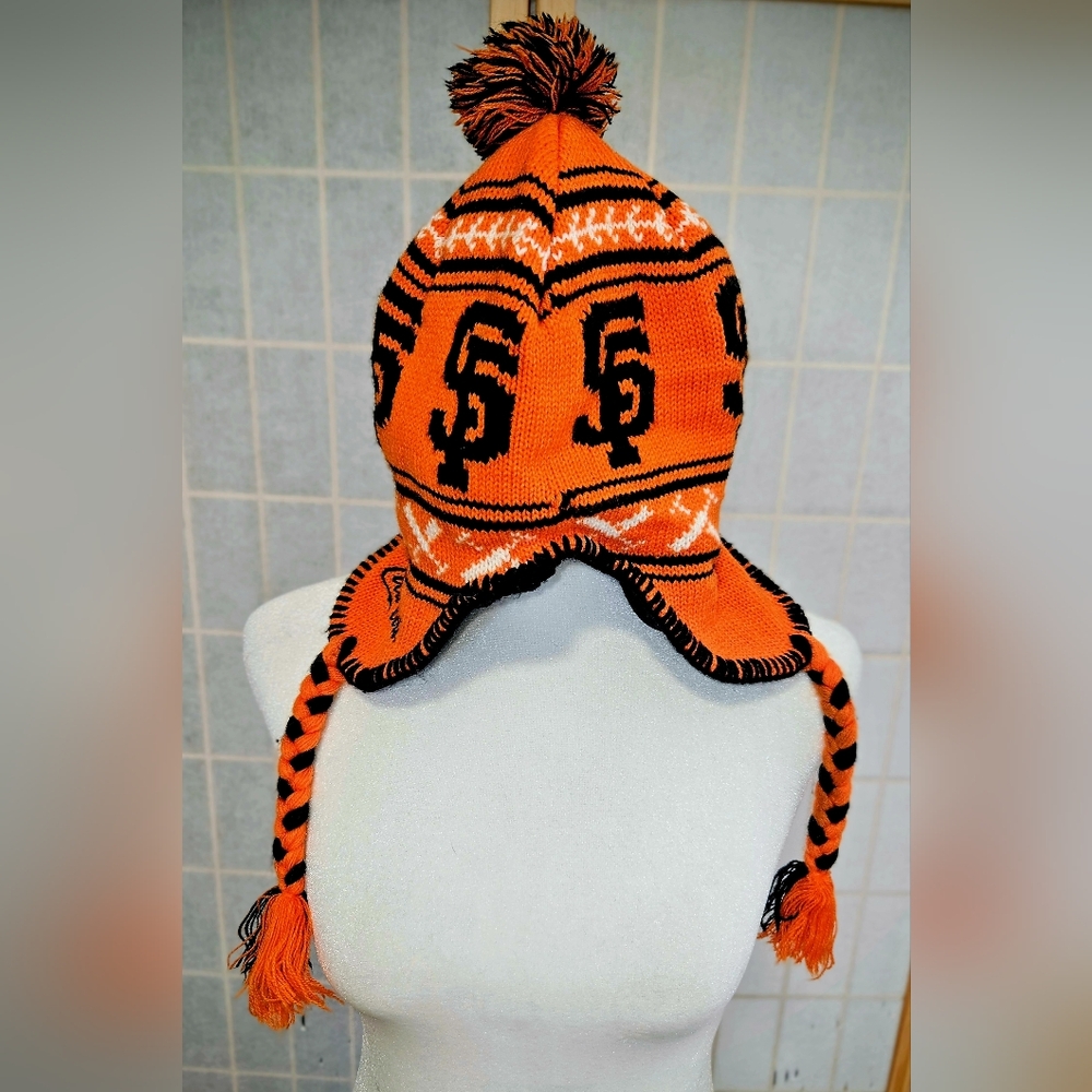 MLB San Francisco Giants Beanie - Orange and Black Unisex Winter Hat